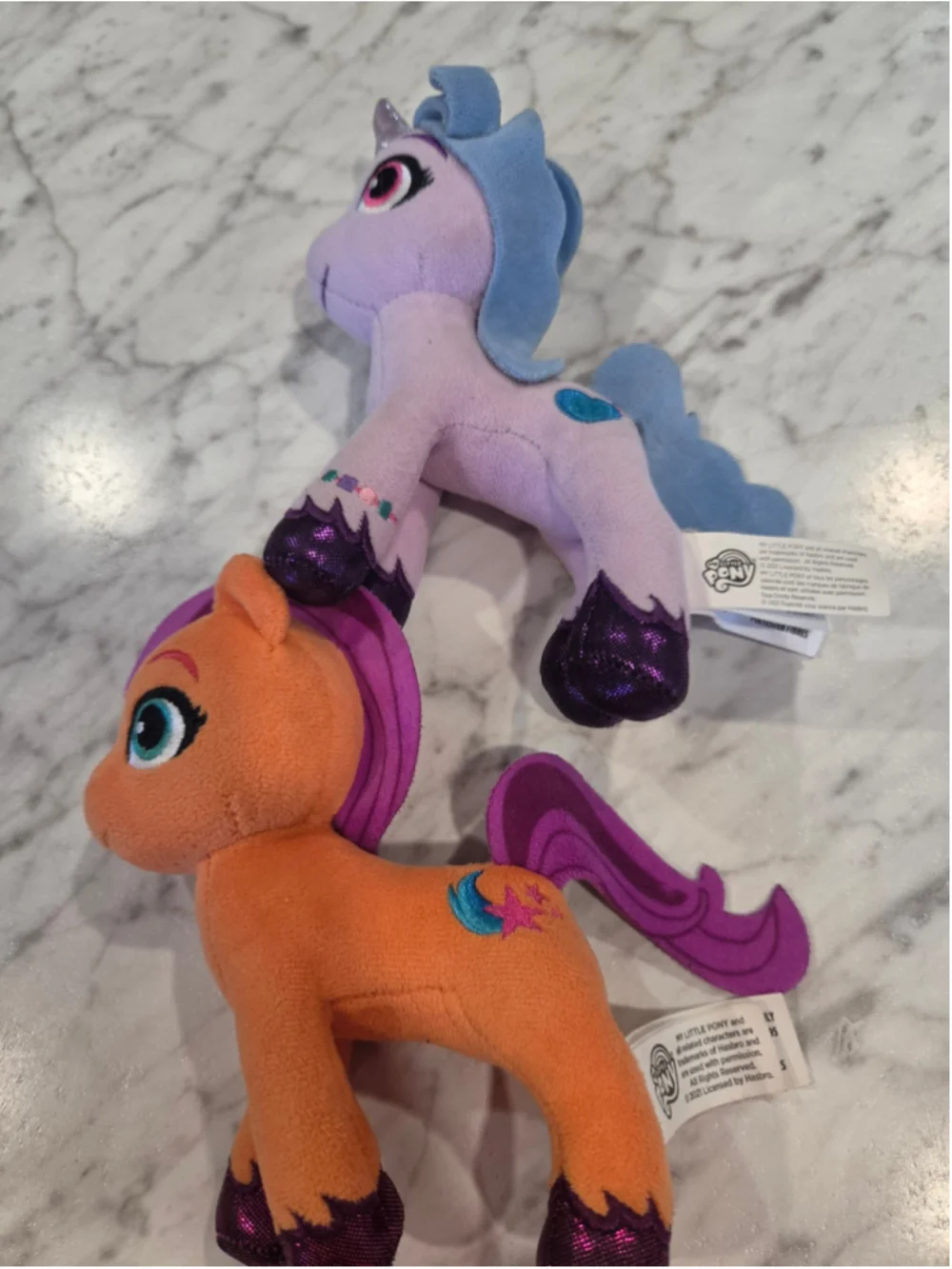 Hasbro My Little Pony Stuffed Animal Plush Set Purple Orange One Size